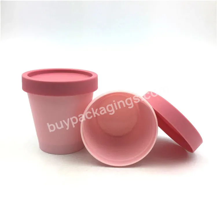 Free Sample 5oz Cosmetic Containers 150 Ml Customized Ice Cream Cosmetic Jar With Colored Lids