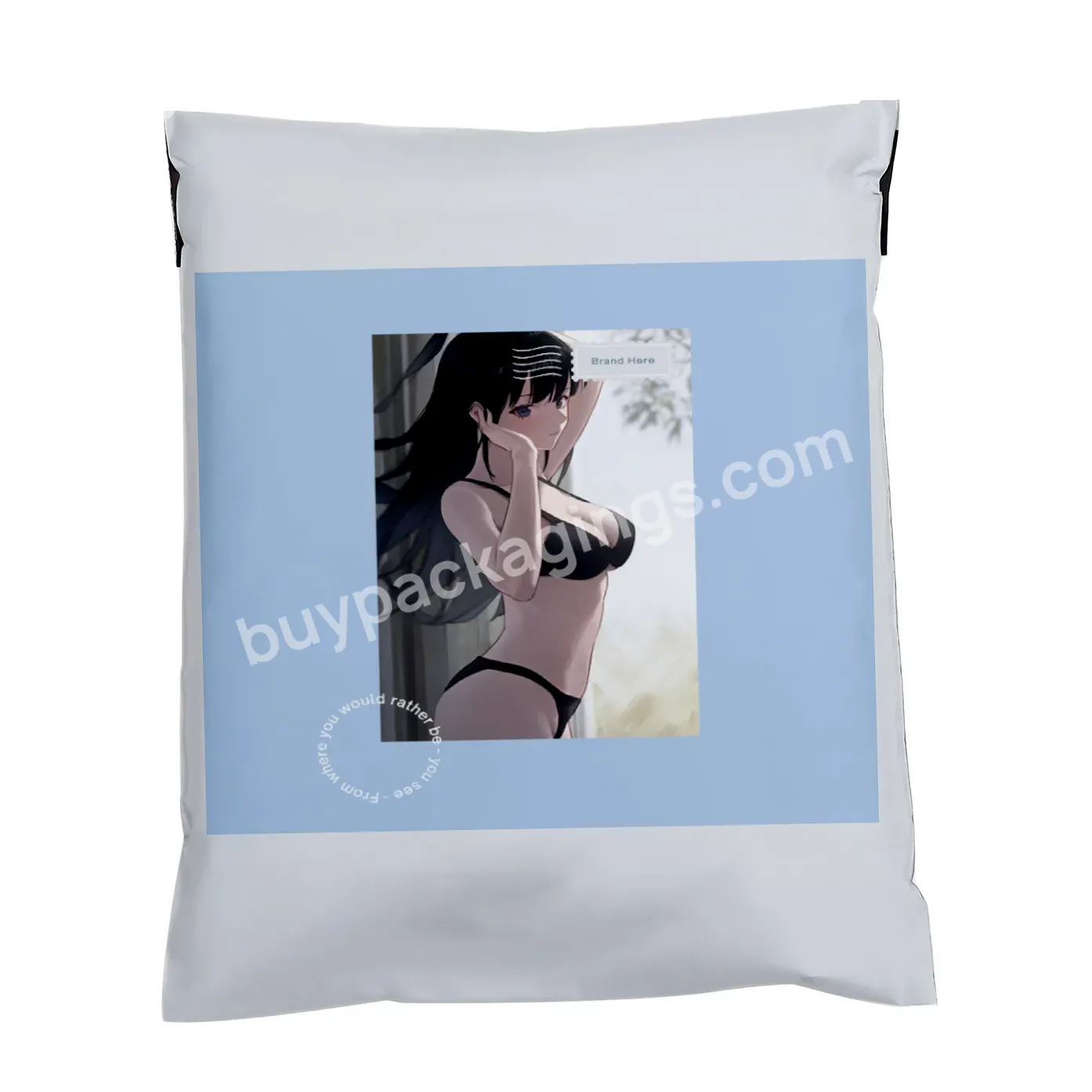 Free Sample Bolsas Biodegradable Flyers Poly Plastic Mail Packaging Mailers Branded Polybag Custom Big Shipping Bags