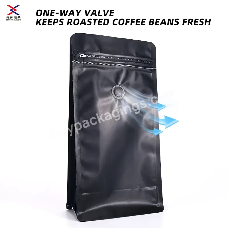 Free Sample Coffee Bean Packaging Bag Aluminium Foil Stand Up Zipper Bag