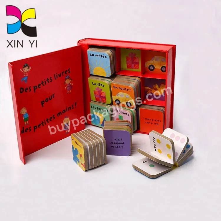 Free Sample Color Stickers Mini Children Board Book Printing