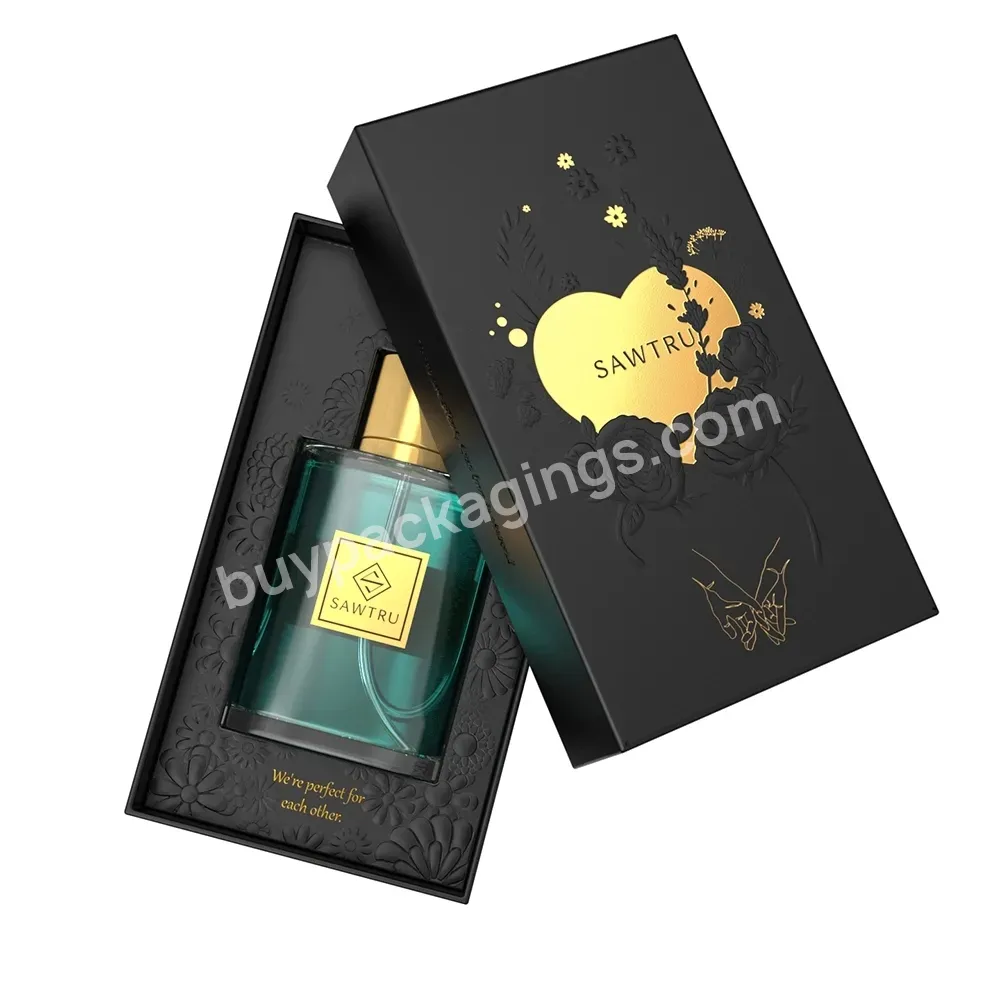 Free Sample Cosmetic Packaging Customized Logo Perfume Paper Box With Foam