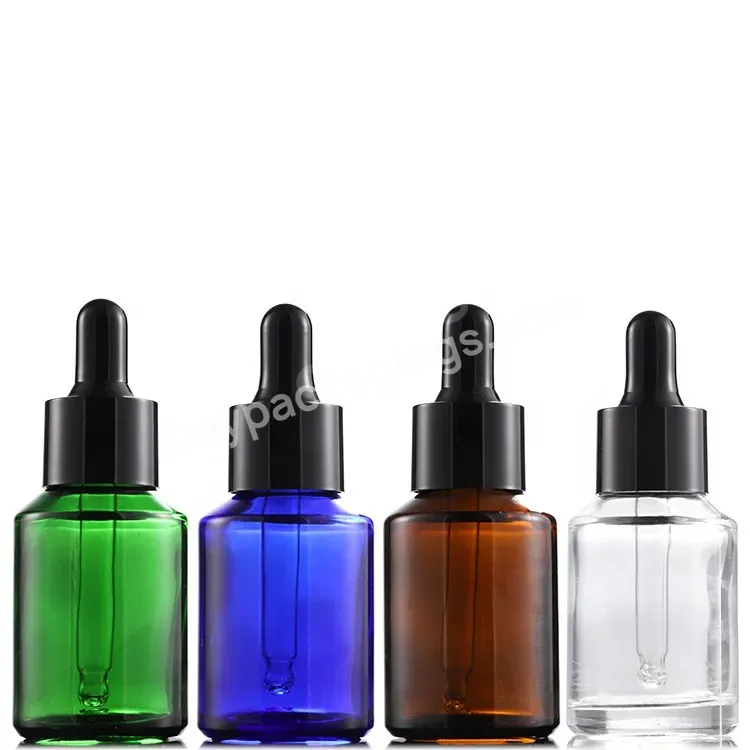 Free Sample Cosmetic Skin Care Essential Oil 30ml Empty Clear Glass Dropper Bottles