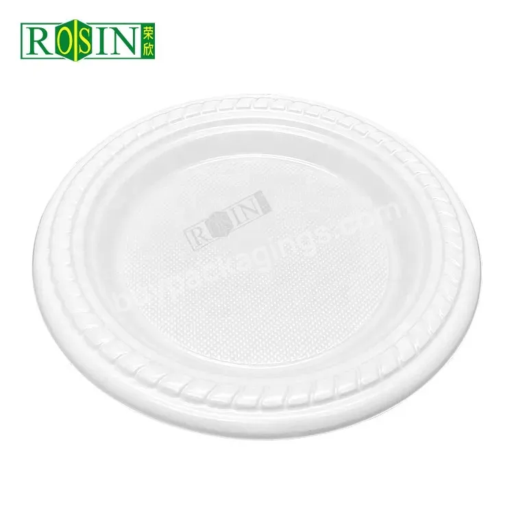 Free Sample Custom High Quality Biodegradable Disposable Restaurant Plastic Plates 7 Inch Dishes Paper Plates And Bowls