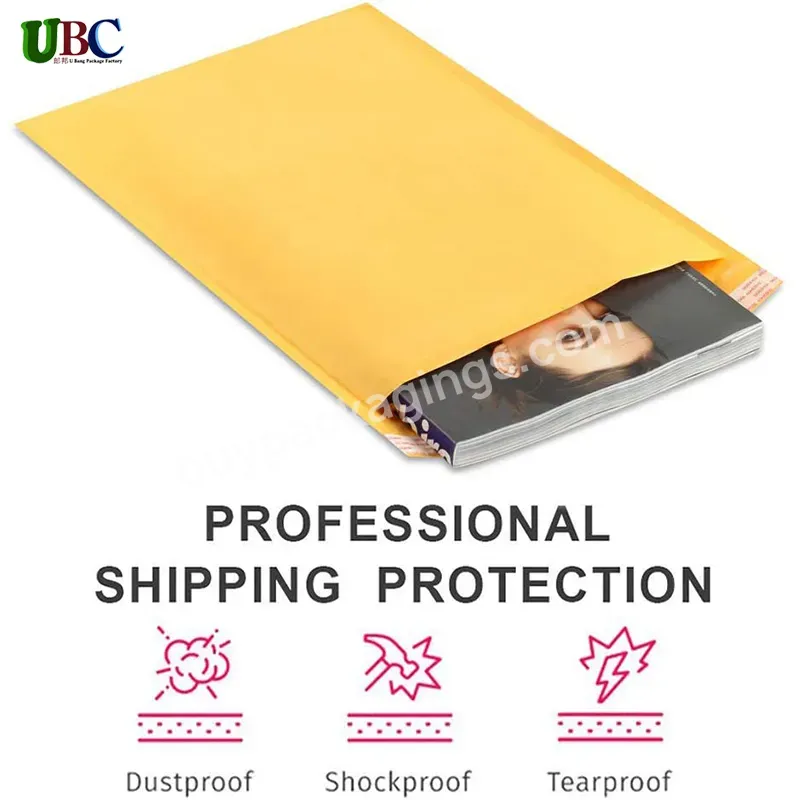 Free Sample Custom Material Color Yellow Bubble Mailers Factory Wholesale Kraft Bags Packing Eco-friendly Jewelry Paper Mailers - Buy Yellow Bubble Mailers,Kraft Bags Packing,Kraft Paper Mailers.