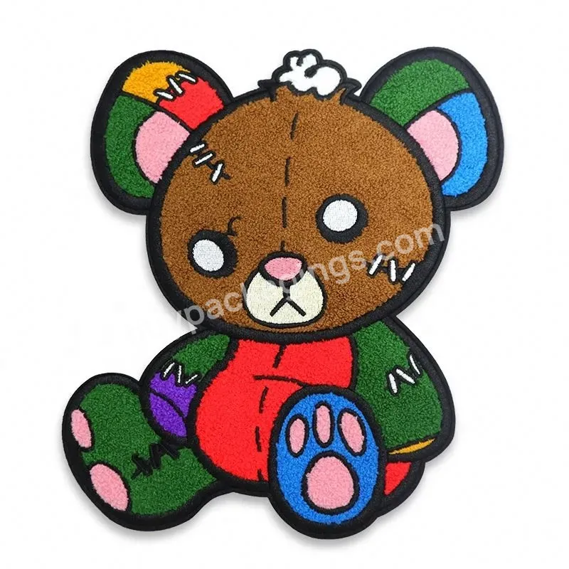 Free Sample Custom Patches Chenille Embroidery Iron On Bear - Buy Custom Embroidery,Free Sample Custom Patches,Chenille Embroidery Iron On Bear Patches.