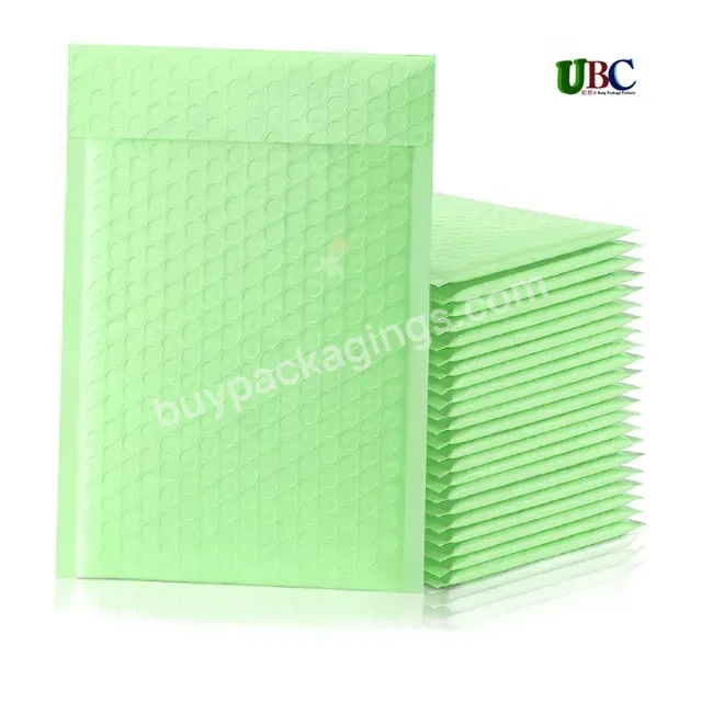 Free Sample Customised Bubble Mailer Eco-friendly Green Padded Poly Mailer Bubble Mailer Wholesale Padded Envelope Shipping Bags