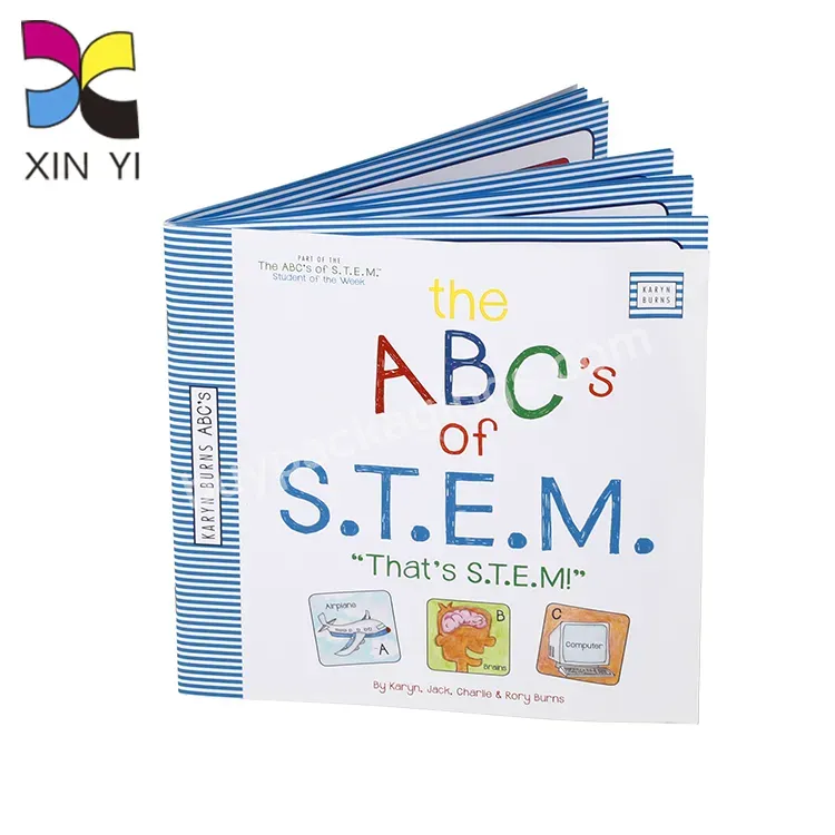 Free Sample Cute Small Kid Learning Books Saddle Stitching Abc Kids Books