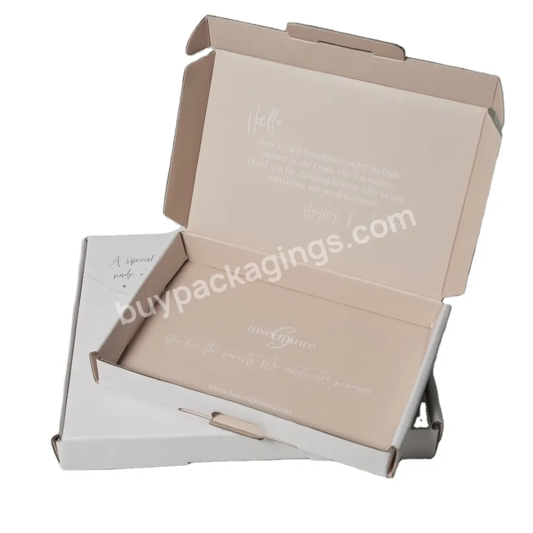 Free Sample Eco-friendly Custom Logo Gift Box Packaging Cosmetic Corrugated Pink Mailer Shipping Box