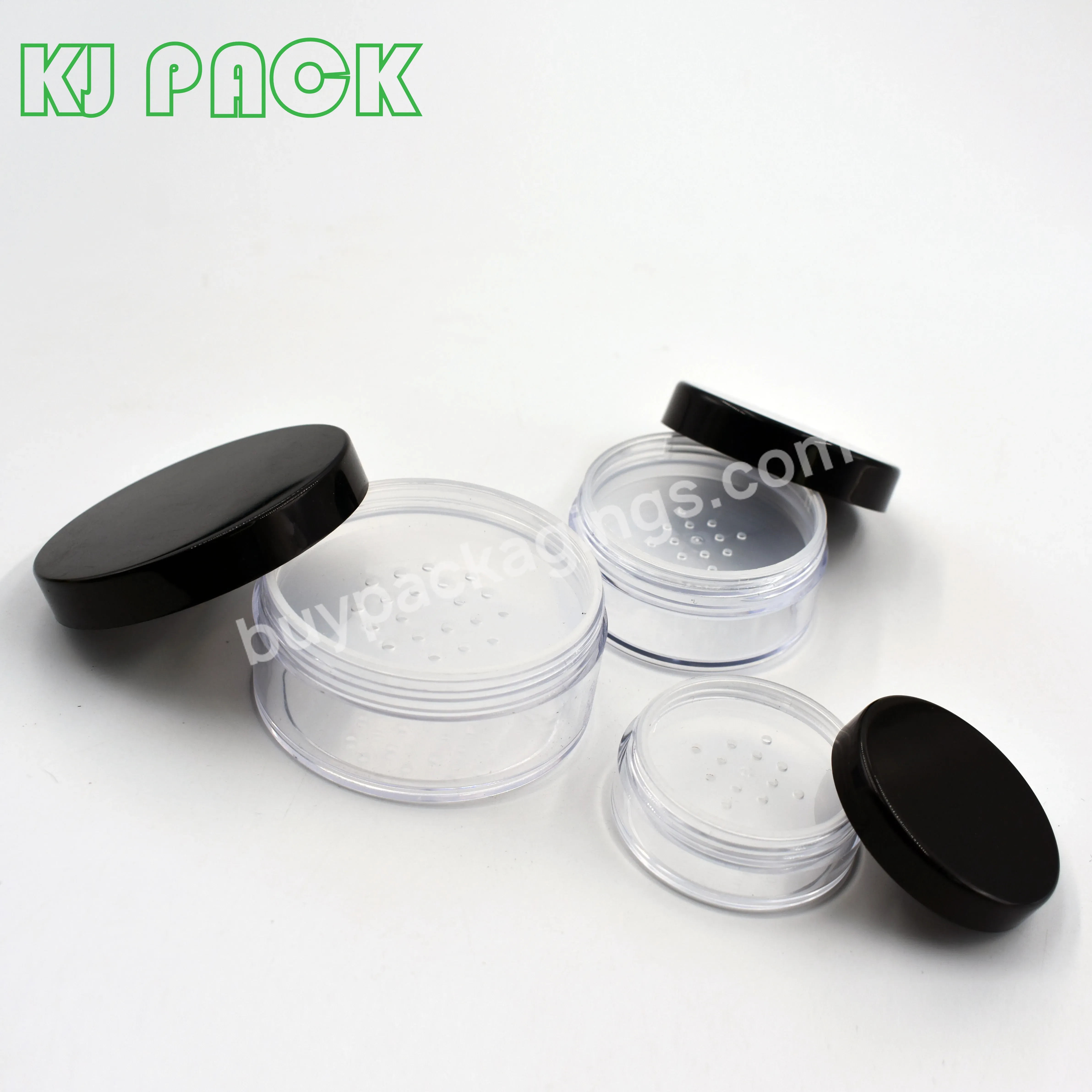 Free Sample Loose Powder Jar With Sifter Cosmetics Container Small Size Powder Packaging Case