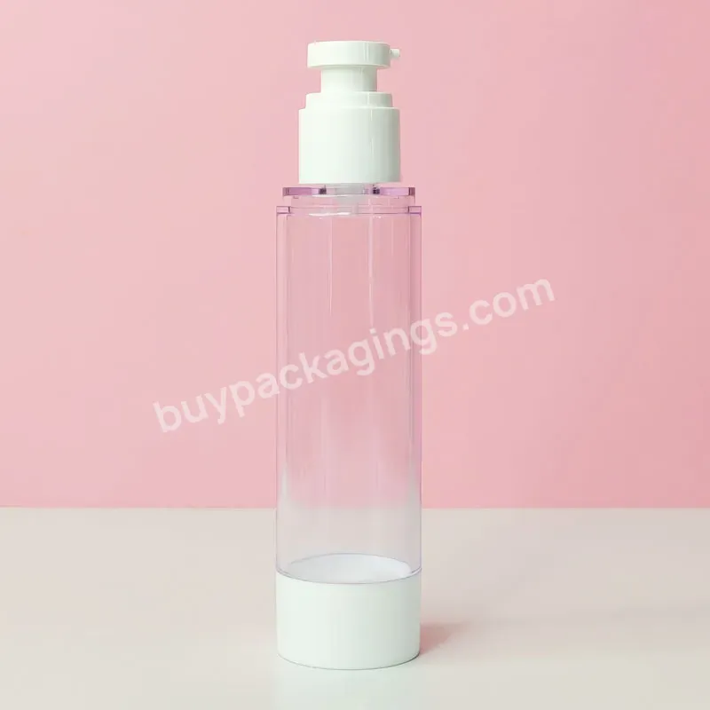 Free Sample Skincare Cream Liquid Foundation Container Clear As Plastic 4oz 120ml Airless Bottle