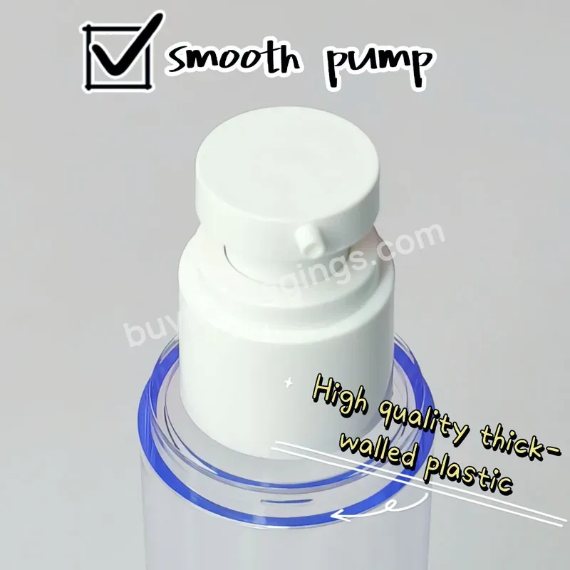 Free Sample Skincare Cream Liquid Foundation Container Clear As Plastic 4oz 120ml Airless Bottle