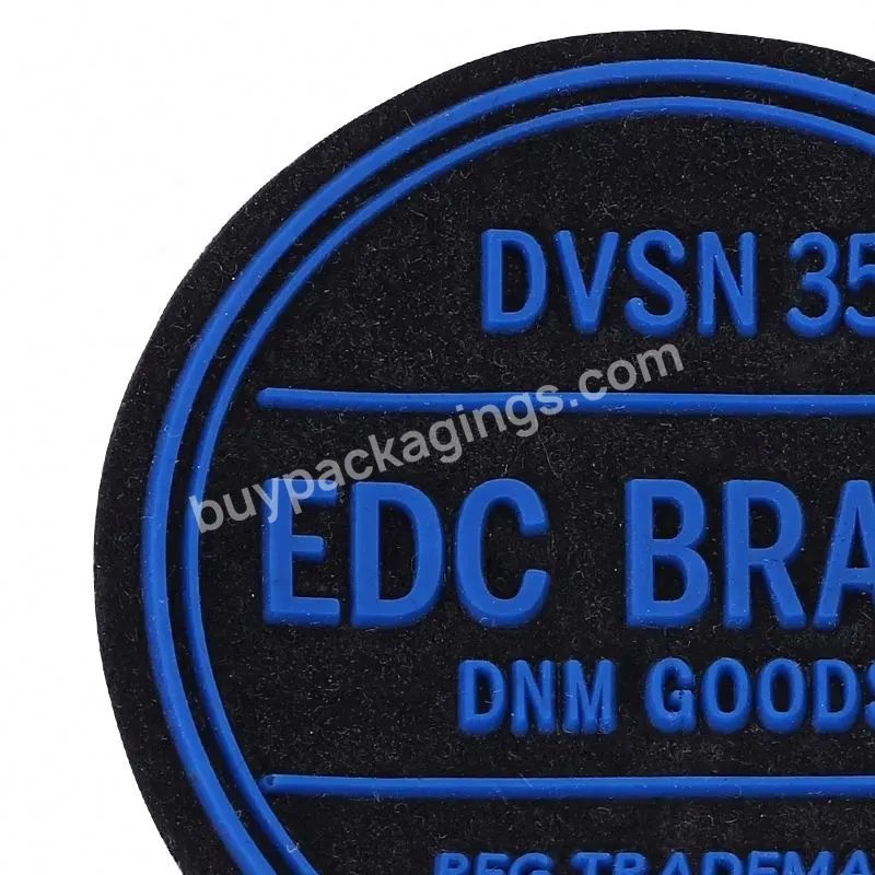 Free Sample Soft Pvc Textile Label Wholesale Embossed 3d Logo Tactical Custom Rubber Patch For Clothing