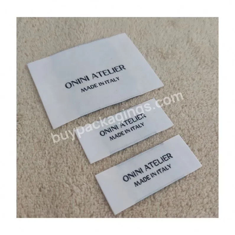 Free Sample Taffeta Fabric Clothing Woven Labels