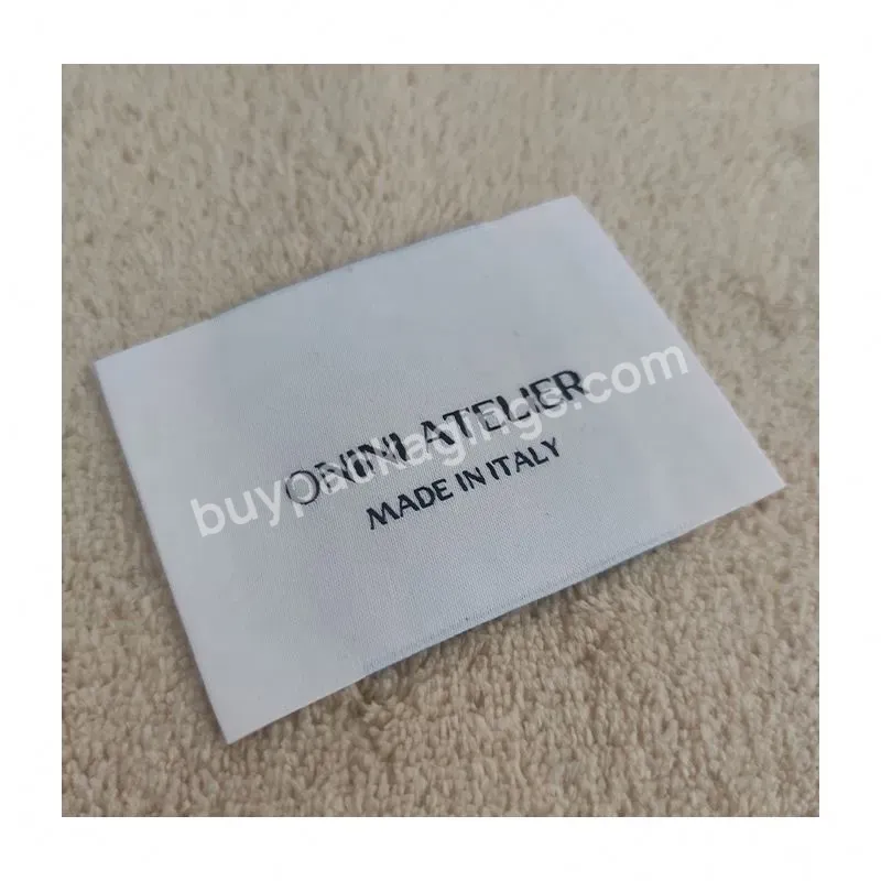 Free Sample Taffeta Fabric Clothing Woven Labels