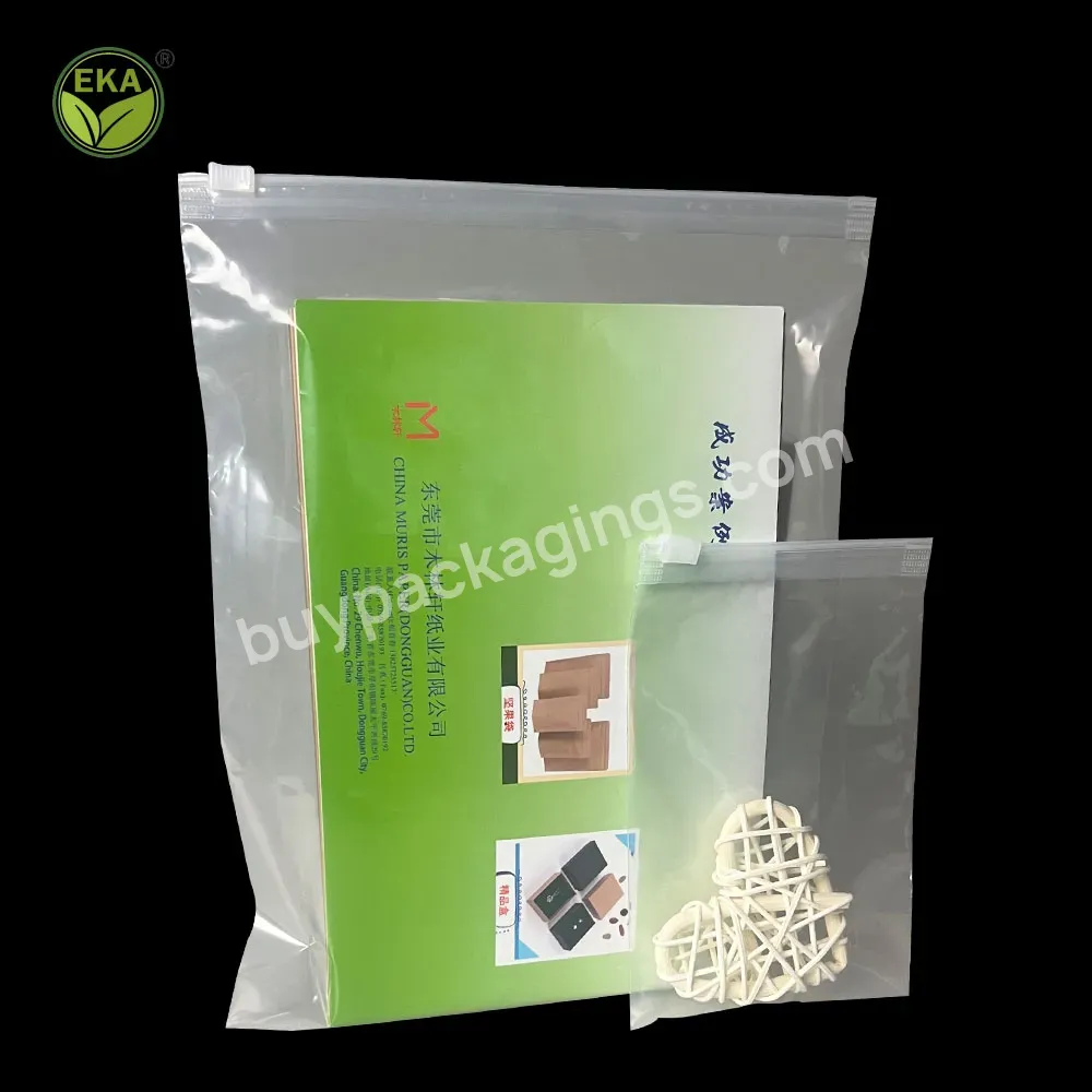 Free Sample Uk Customize Logo Printed Semi Transparent Ziplock Self Seal Zipper Pe Clothing Packaging