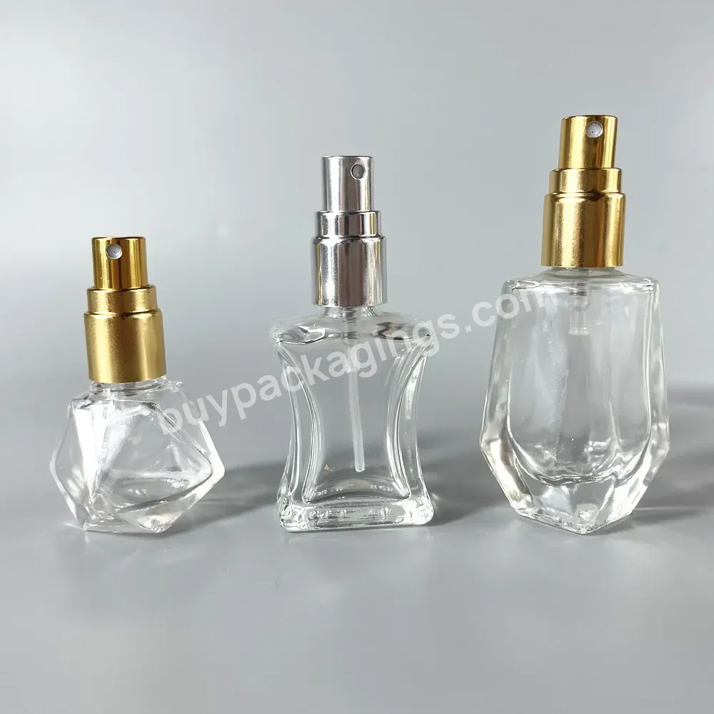 Free Sample Wholesale 5ml 10ml Custom Screw Clear Spray Glass Perfume Bottles