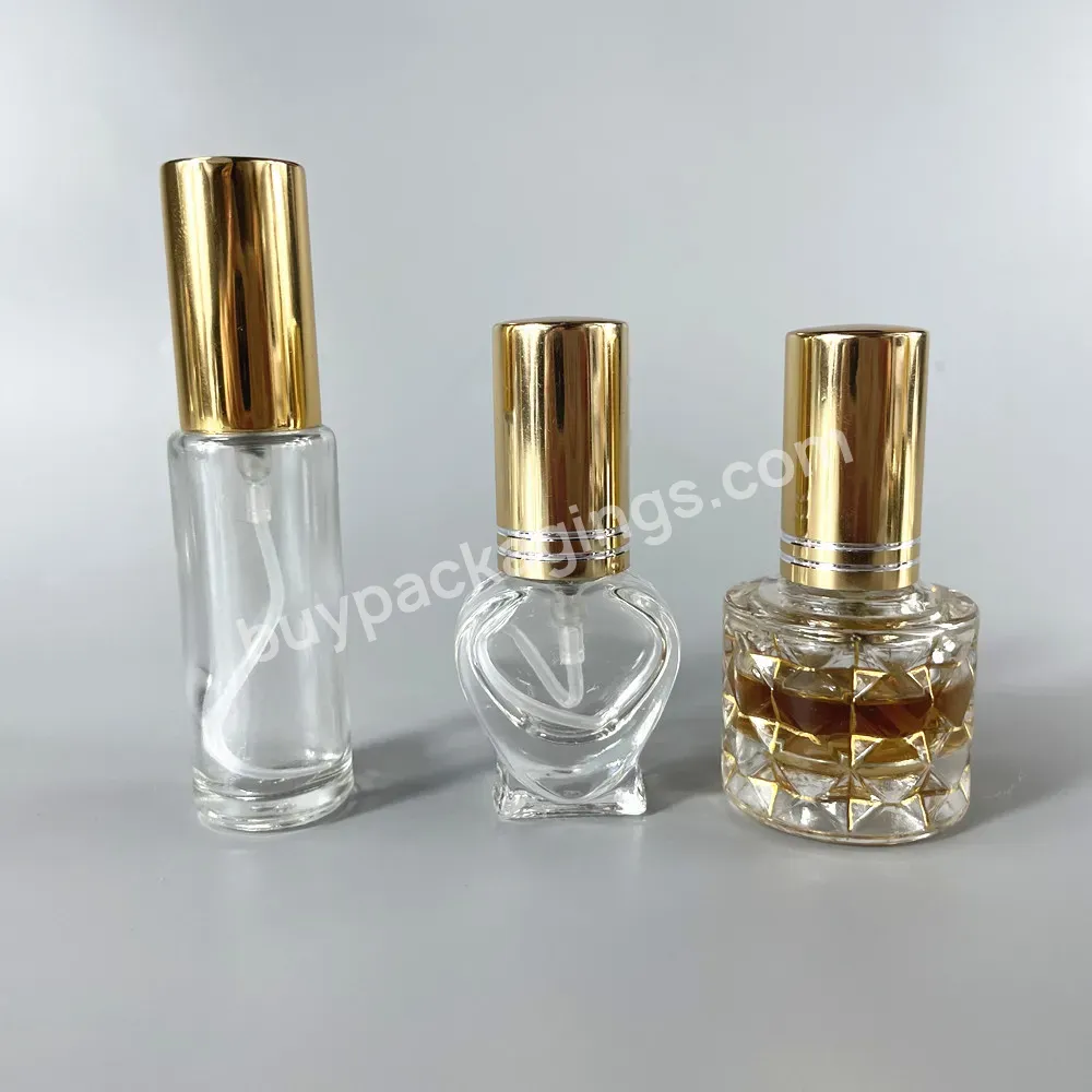 Free Sample Wholesale 5ml 10ml Custom Screw Clear Spray Glass Perfume Bottles