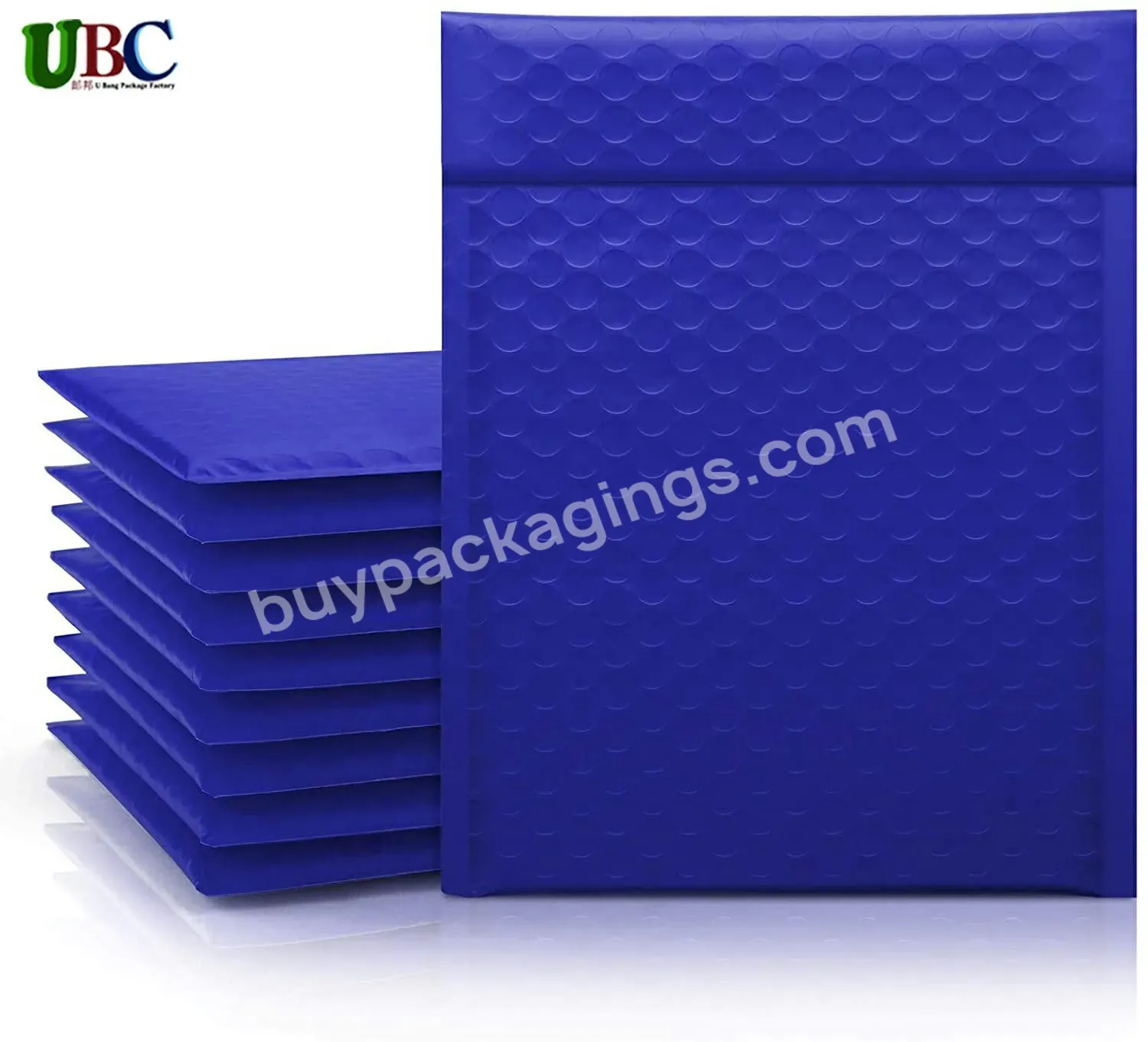 Free Sample Wholesale Eco-friendly No Smell New Material Custom Shipping Mailers Navy Blue Bubble Mailer Printed Mailing Bags