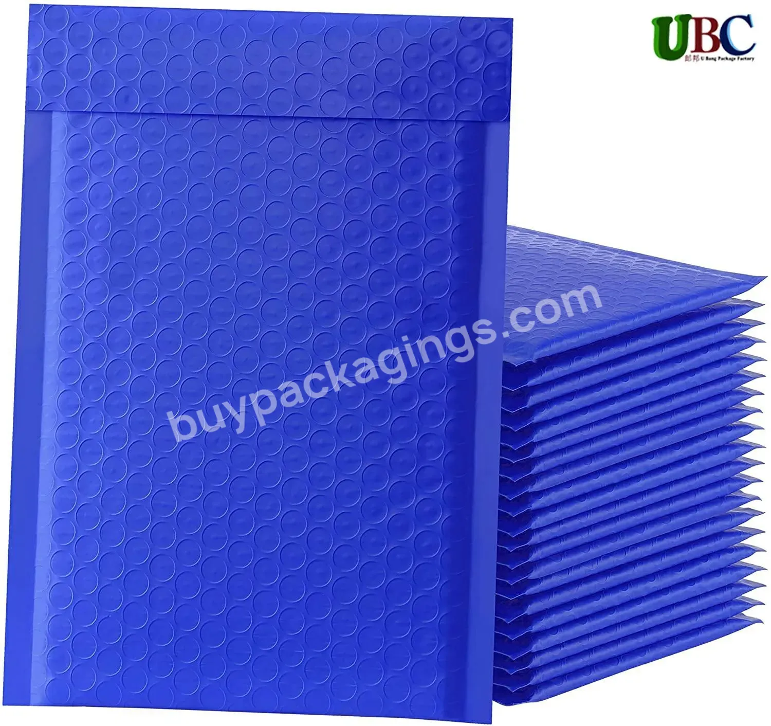 Free Sample Wholesale Eco-friendly No Smell New Material Custom Shipping Mailers Navy Blue Bubble Mailer Printed Mailing Bags