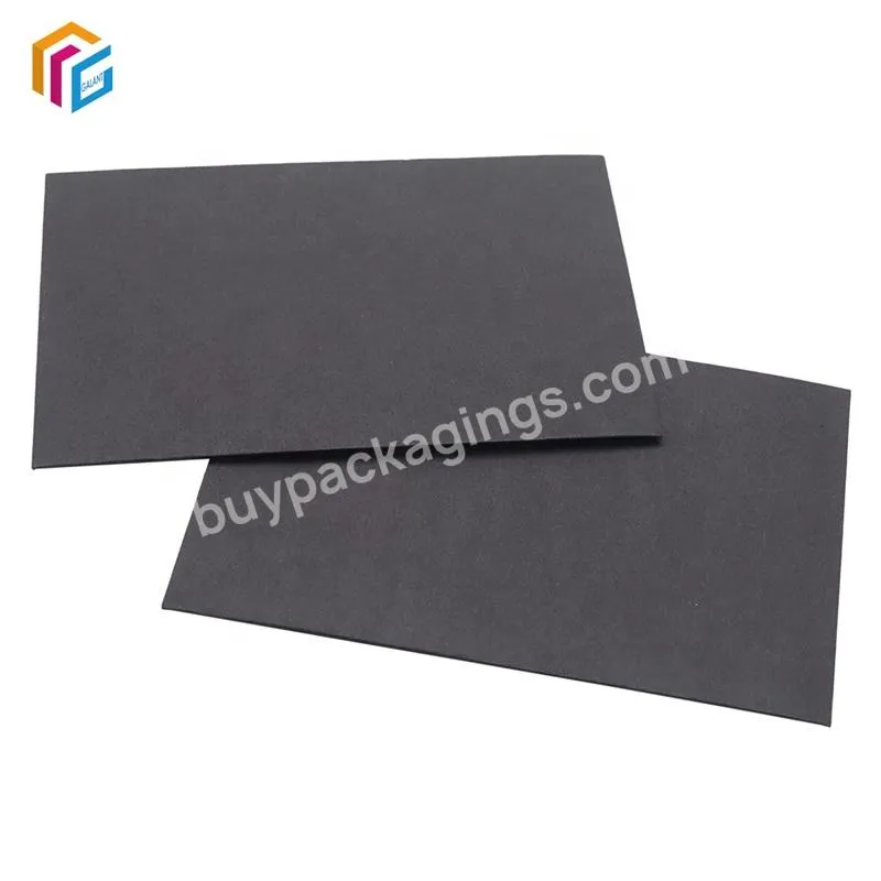 Free Sample Wholesale Gold Foil Logo 250gsm Black Card Paper Gift Envelope Custom Luxury Envelopes