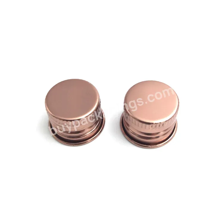 Free Samples 18mm 20mm 24mm 28mm Bottle Screw Caps Copper Aluminum Cap