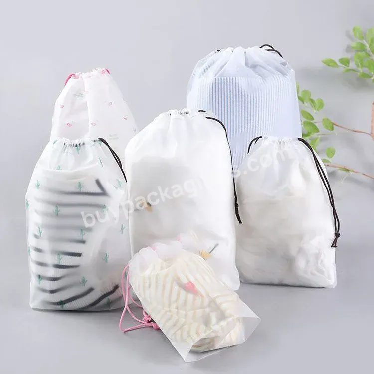 Free Samples China Factory Manufacturer Wholesale Custom Plastic Easy Shopping Gift Drawstring Bag
