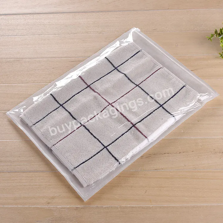 Free Samples Custom Zip Lock Degradable Poly Frosted Plastic Zipper Apparel Clothing Packaging Bag