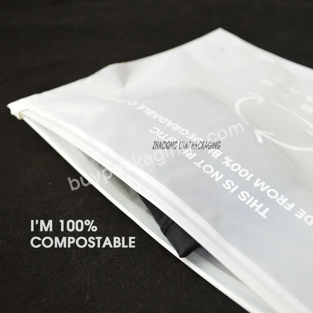 Free Samples Eco-friendly Bio Degradable Cornstarch Custom Bag Zipper Bag With Competitive Price Compostable Biodegradable Bag