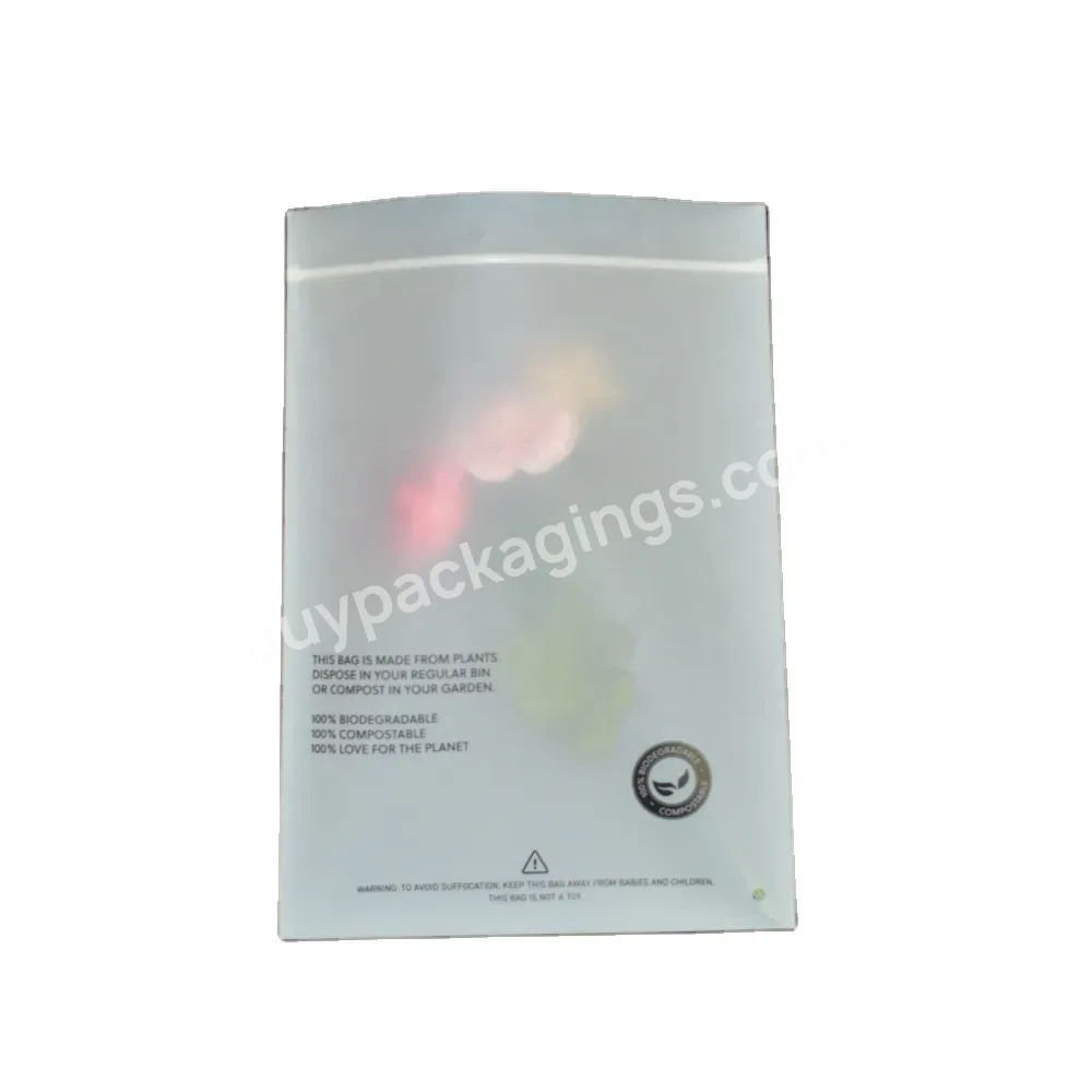 Free Samples Eco-friendly Bio Degradable Cornstarch Custom Zip Lock Packaging Bag With Competitive Price