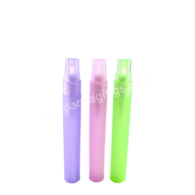 Free Samples Pp Empty Frosted Perfume Atomizer Mini Plastic Pen Shaped Bottles Perfume Pen Spray 10 Ml