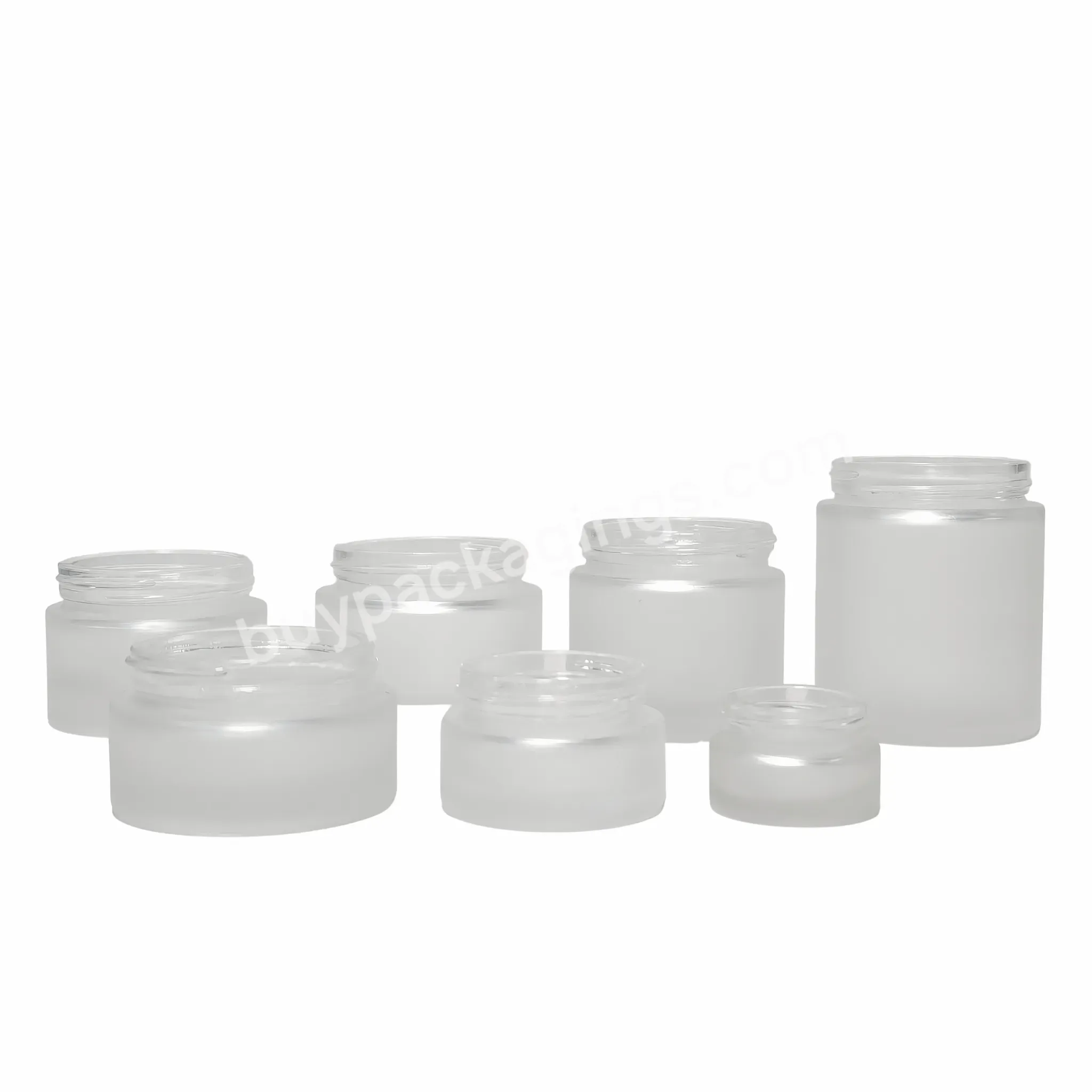 Free Samples Wholesale Cosmetic Packaging Container Body Butter Eye Cream 5g 10g 15g 30g 50g Frosted Glass Round Jar - Buy White Frosted Cosmetics Jar Glass,Glass Jar Gold Lid Cosmetics,Empty Glass Cosmetic Packaging Jars Bottles Sets.