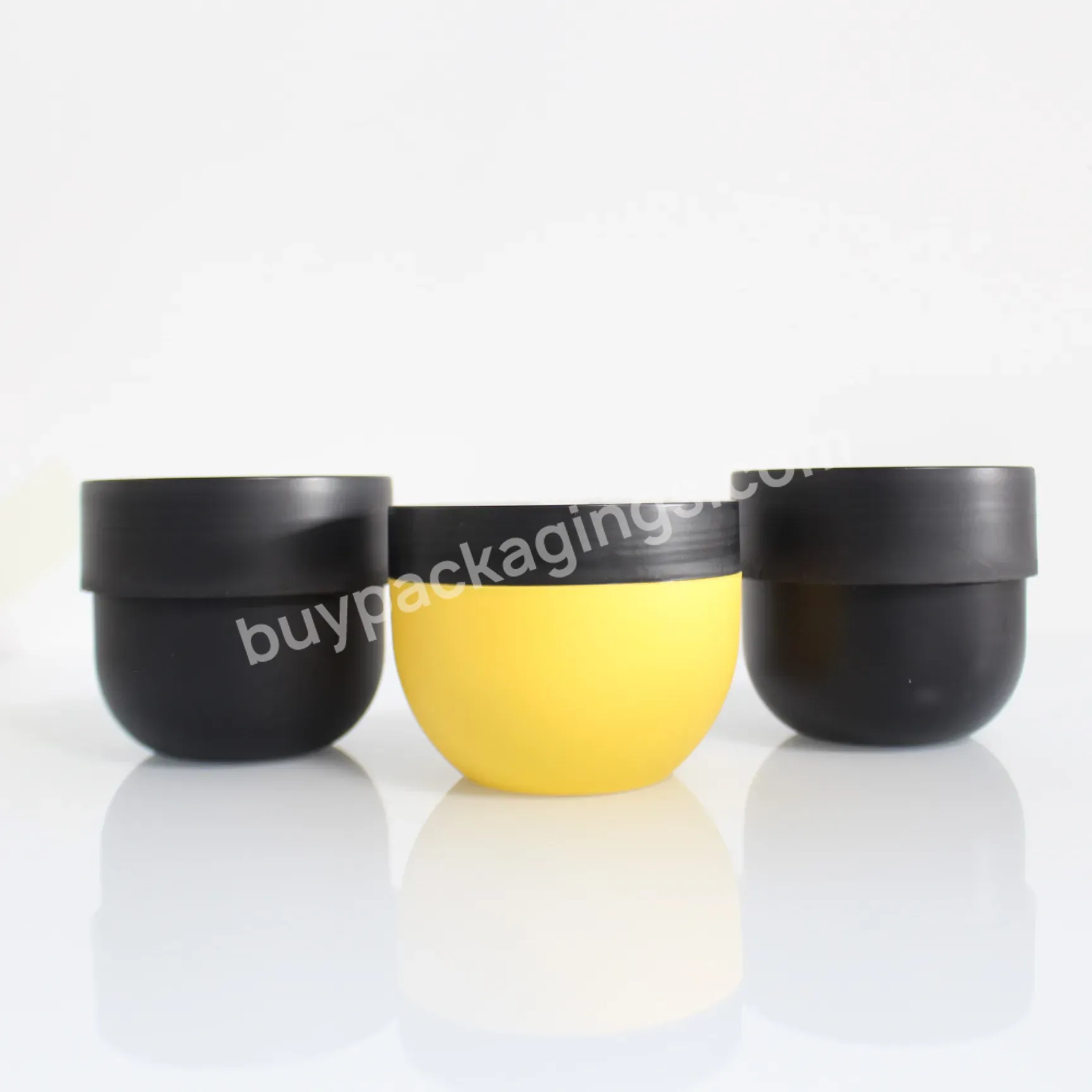 Free Samples Wholesale Empty Black Pink T-shaped Pp Cosmetics Storage Thickened Plastic Jars With Lids