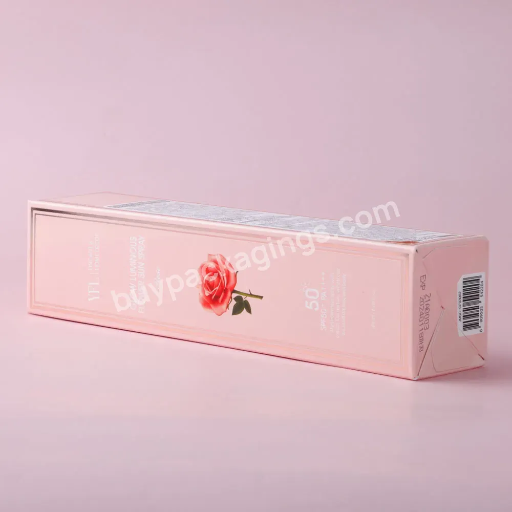 Free Stock Sample Custom Logo Design Your Own Paper Cosmetic Packaging Tuck Box