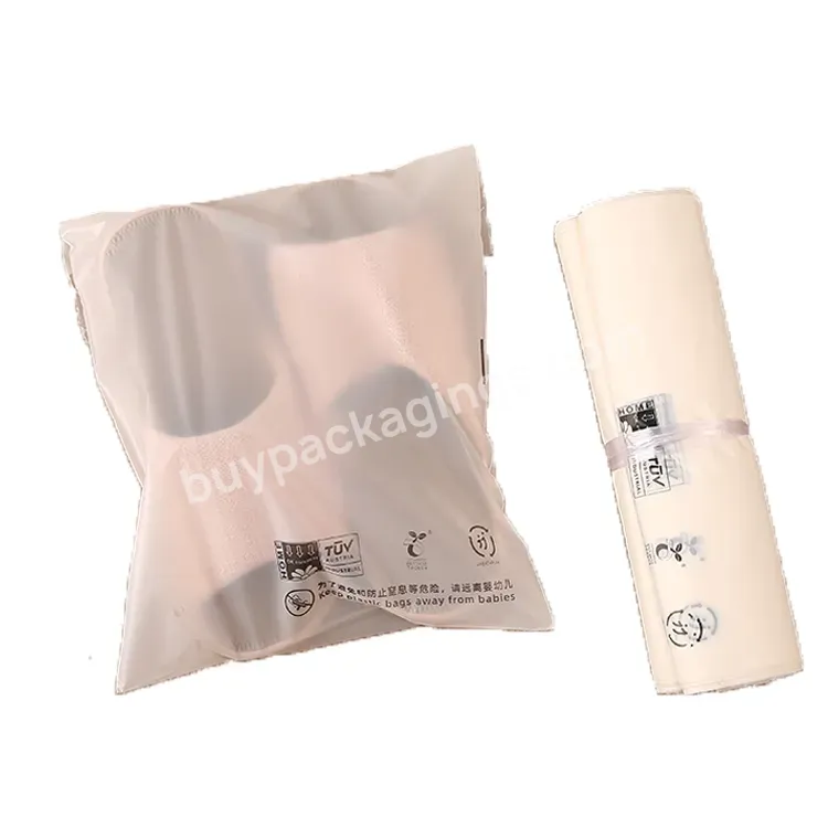 Frost Transparent Self Adhesive Closing Compostable 100% Biodegradable Packaging Bags