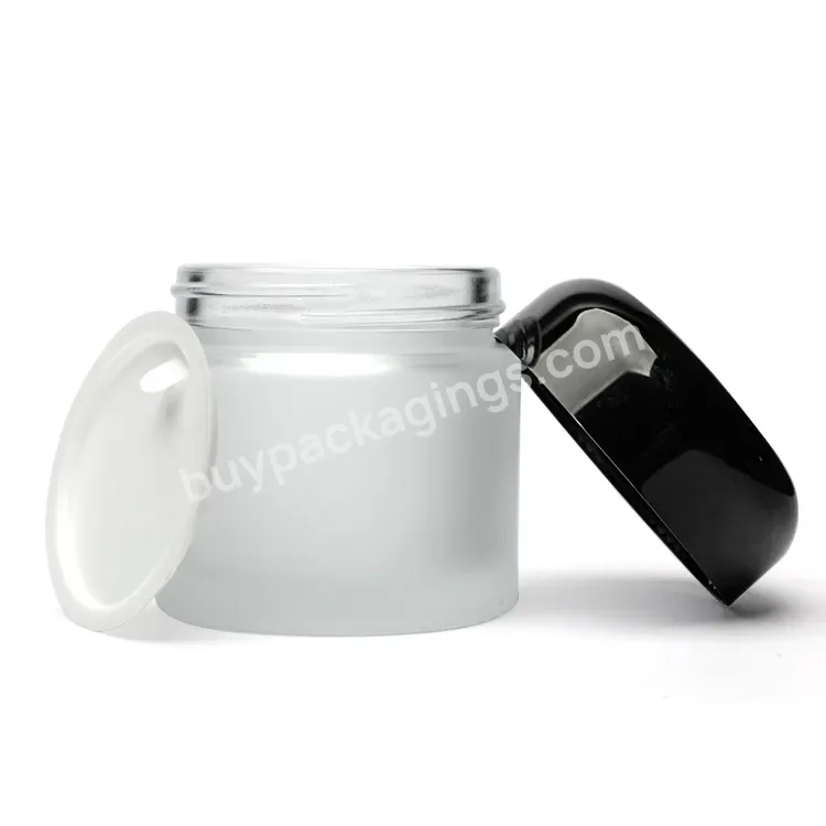 Frosted Cosmetic Packaging Glass Jar Cream Jar For Skin Care Cream Glass Jars And Lids 15g 30g 50g Eye Cream White Porcelain - Buy 50ml Frosted Glass Jar White Lid,Cosmetic Cream Packaging,Glass Jar Cream Jar.