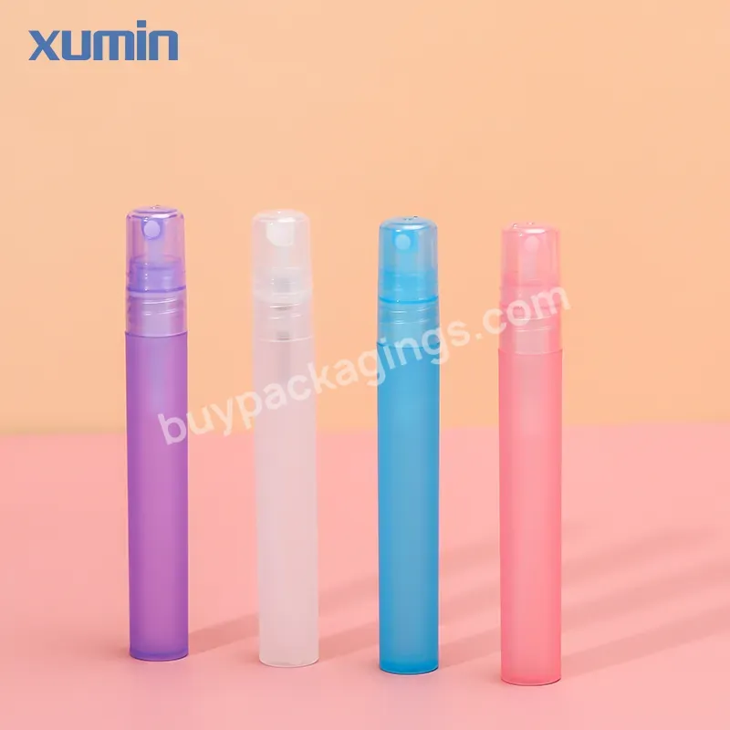 Frosted Plastic Mini Spray Bottle 5ml Purple Pink Blue White Pen Spray Bottle 10ml Support Customization