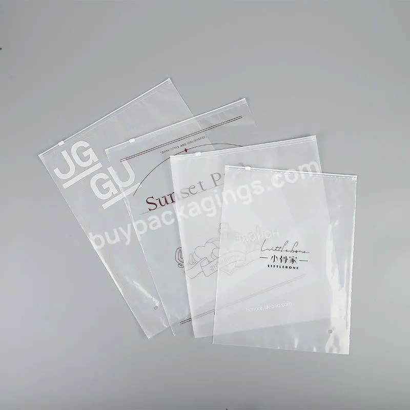 Frosted PVC Kraft Custom Poly Zipper Bag Transparent 50pcs PVC Packaging Bag