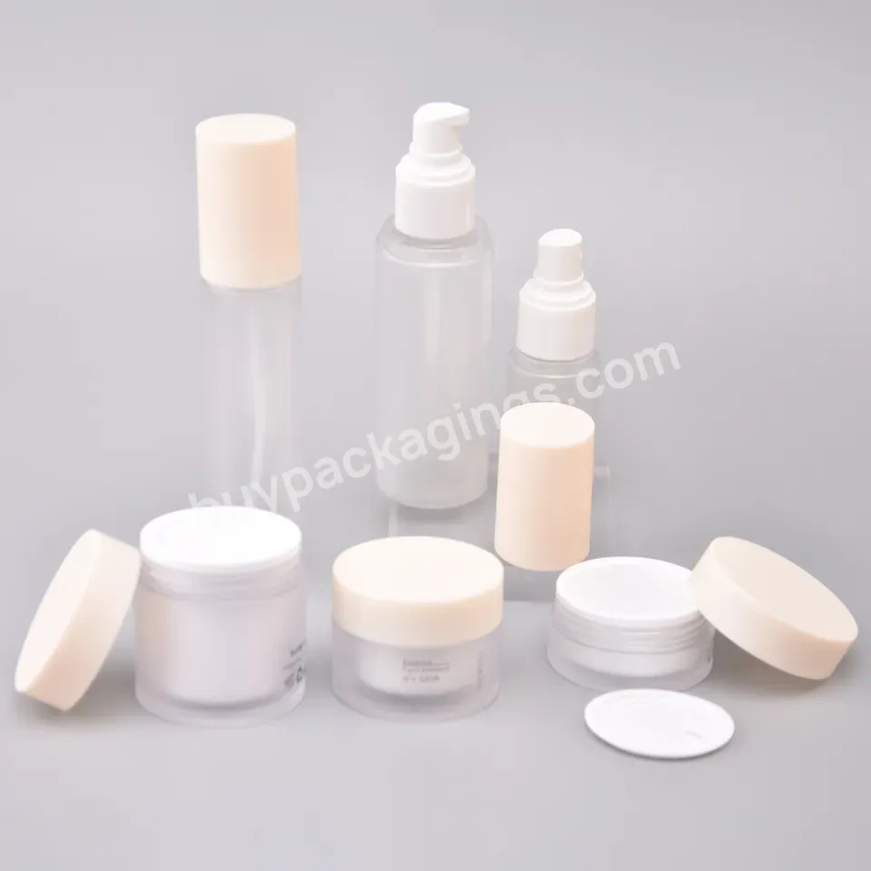 Frosted Transparent Plastic 50ml 100ml 150ml Empty Pet Face Wash Toner Water Makeup Remover Spray Bottle