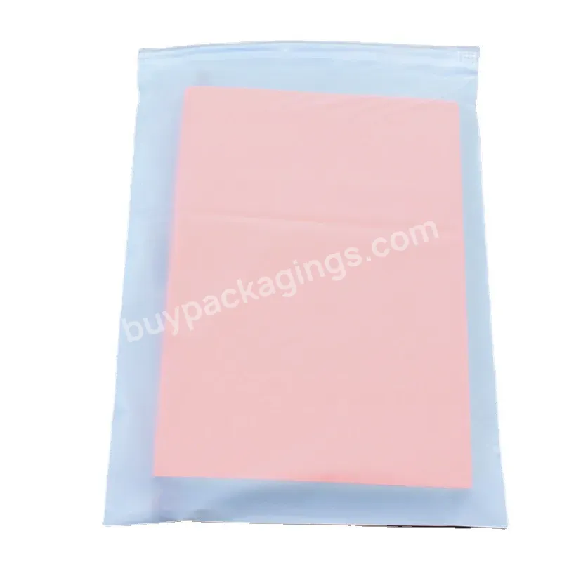 Frosted Zip Lock Plastic Zipper Package Bag Clothing Packaging Offset Printing Shoes & Clothing