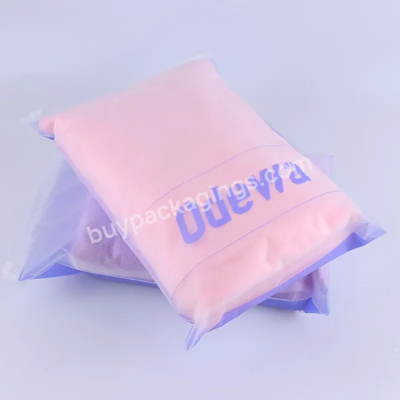 Frosted Ziplock Bag Clothing Bags Custom Resealable Self Seal Pe With Slider Zipper Zip Lock For Garment Plastic Packing