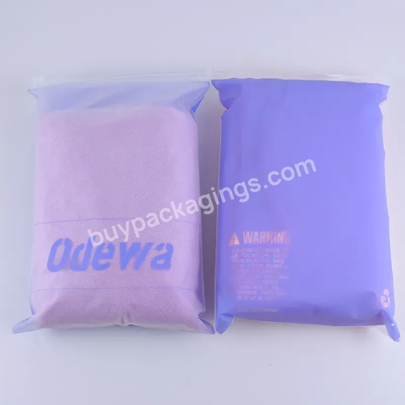 Frosted Ziplock Bag Clothing Bags Custom Resealable Self Seal Pe With Slider Zipper Zip Lock For Garment Plastic Packing