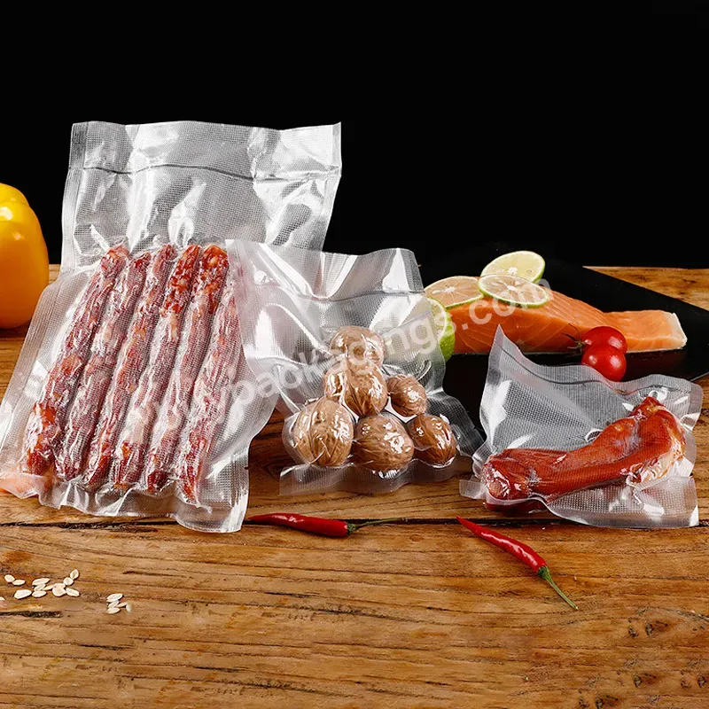 Frozen Food Packaging 22cmx30cm Meat Vacuum Bags Packaging Frozen Food Packaging