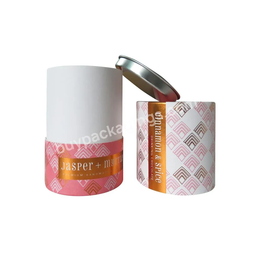 FSC certified material food grade Milk Tea Diet Shake Cup Packaging wrap paper can cardboard tube