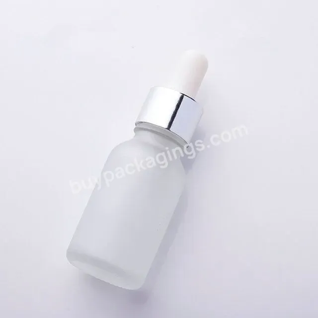 Fts 15 Ml 20 Ml 30 Ml 50 Ml Frosted Clean Glass Dropper Bottle For Essential Oil