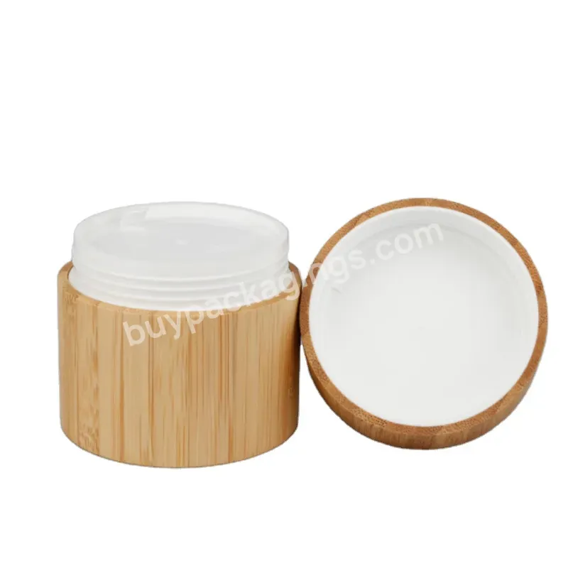 Fts 20g30g50g Bamboo Wood Cap Cream Bottle