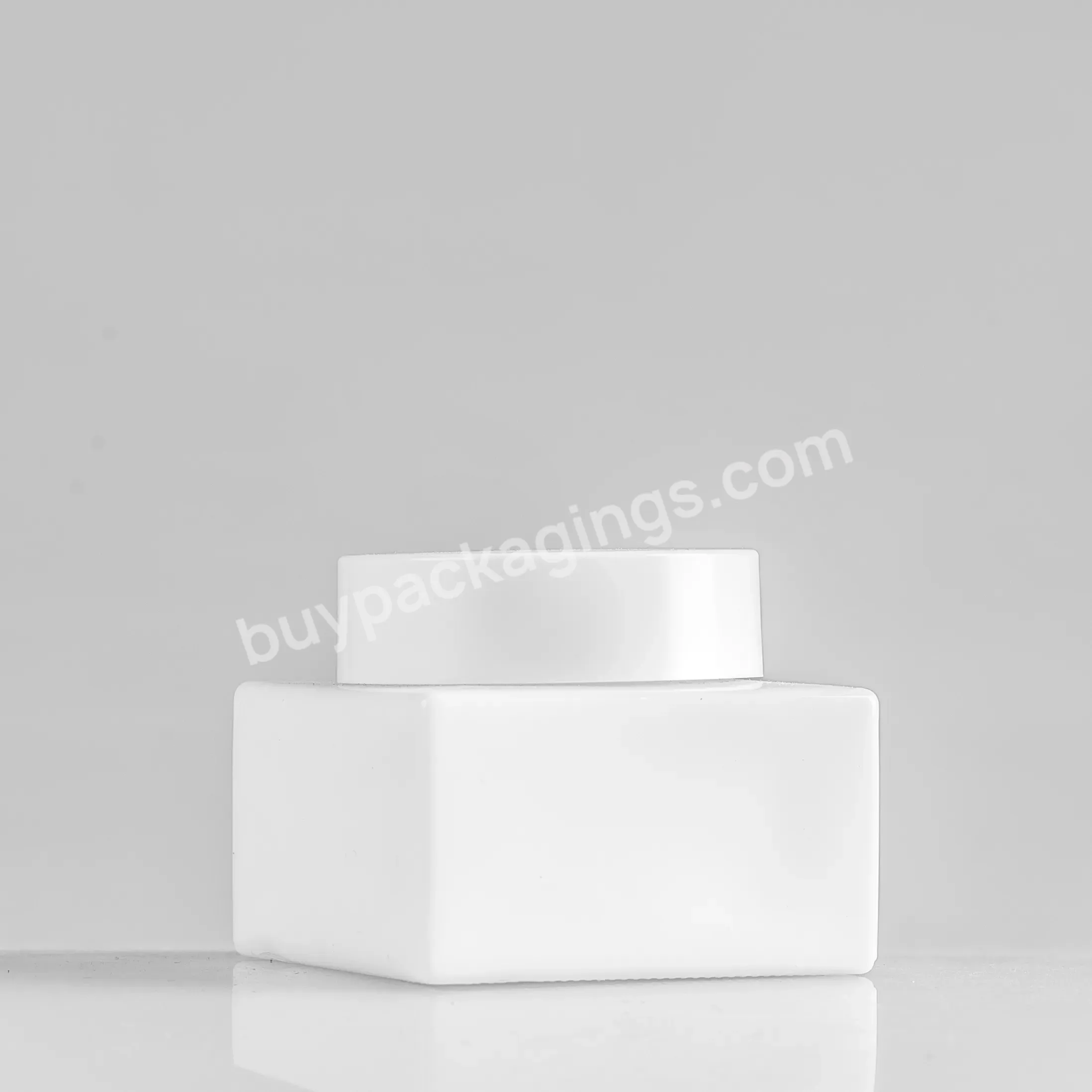 Fts 50g Ceramics Empty Packaging Smooth White Cosmetic Jar Face Cream Container