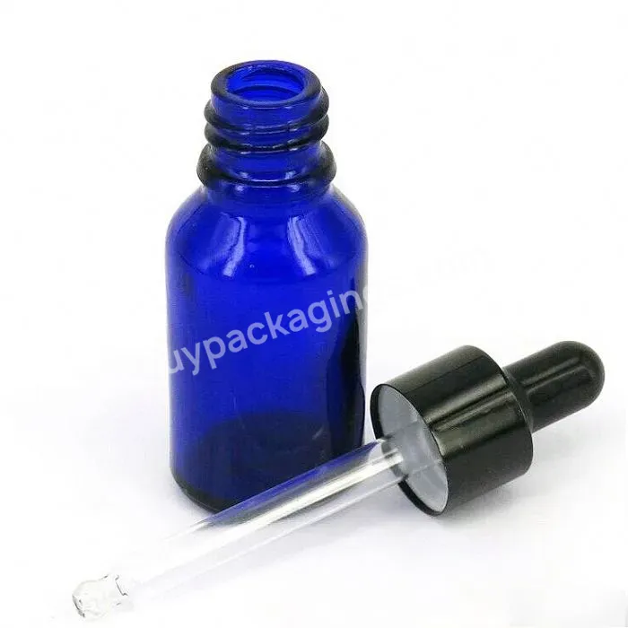 Fts Blue Color Glass Bottles Amber Dropper Bottle With Spray 1ml Glass Bottles For Essential Oil