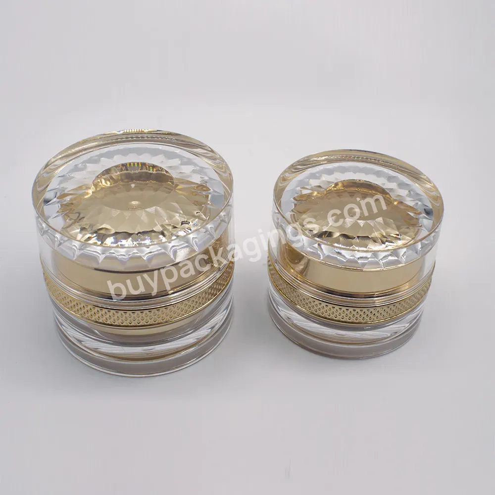 Fts China Manufacturer Customizing Rectangle Acrylic Packaging Round Cosmetic Bottles Round Acrylic Jars And Bottles