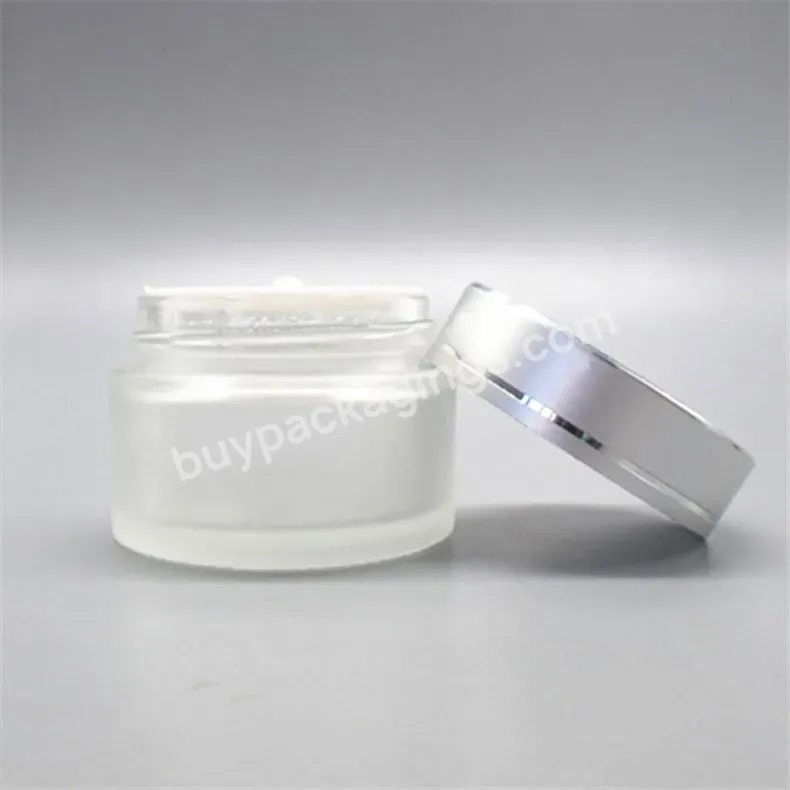 Fts Cosmetic Packaging Transparent Pet Plastic Cream Jar With Plastic Lid