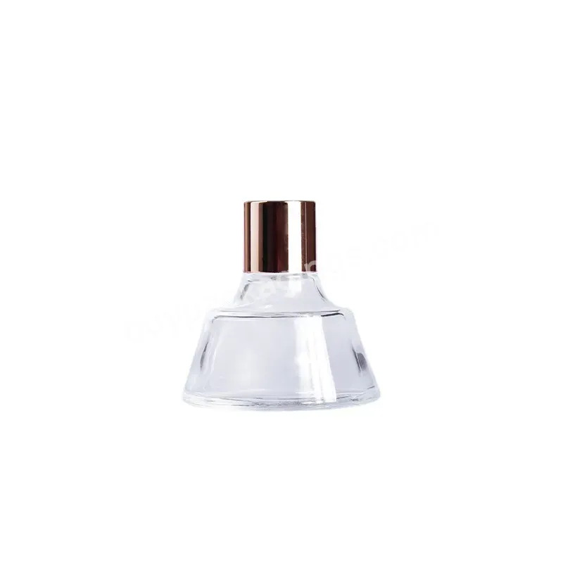 Fts Empty 50ml 100ml 150ml 200ml Round Reed Diffuser Glass Bottle Aroma Glass Bottle With Lid